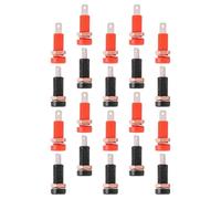 Hemobllo Adaptadores Hembra para Conector Banana de 4 MM Conectores Aislados para Montaje Panel 20 Piezas 10 Rojos 10 Negros Adaptadores de Bornes para Conexión Segura y Uso