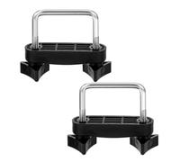 Hemobllo Adaptadores para Portaequipajes de Techo Negro, Instalación Rápida sin Herramientas, Estructura de Cierre Sincronizado Doble, 2 Piezas para Viajes Largos y Uso Diario