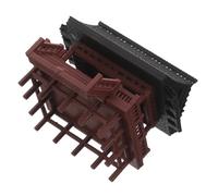 Hemobllo Adorno Arquitectónico Antiguo Maqueta De Pabellón Miniatura De Doble Capa Figura De Pabellón para Decoración De Acuario y Escritorio para Paisajismo