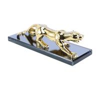 Hemobllo Adorno de Aleación de Zinc Ambientador y Decoración Interior con Forma de Leopardo y Dinero Dorado para Coche para Coche y Hogar