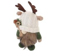 Hemobllo Adorno de Navidad con Muñeco de Ciervo de Suave y Algodón PP Decoración de para Hogar y Oficina Fiesta Navideña Figura de Forestal con Cuernos Complemento Original para Mesa de