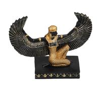 Hemobllo Adorno Egipcio, Estatua de la Diosa egipcia, Resina Negra, 4.92X3.81X1.77In, Estilo Egipcio para decoración del hogar y Oficina