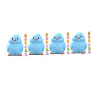Hemobllo Adornos De Pájaros De Dibujos Animados para Decorar El Césped del Jardín con Pequeñas Figuritas De Cuervo Figuritas Que Simulan Mini Pájaros Figurita 7 Piezas x 4