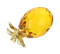 Hemobllo Adornos De Piña Tropical Retro Centros De Mesa Casa Condujo Mini Figura Coleccionable De Frutas Fiesta Oficina Decorativo Decoración Piña Realista Mesa De Mesa Cristal Amarillo