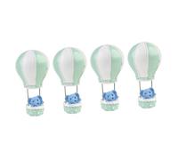 Hemobllo Adornos para Tartas No Comestibles 4 Piezas de Decoración para Pasteles Elefantes y Globos Aerostáticos Verdes, Decoraciones Innovadoras para Cumpleaños Infantiles y Regalos