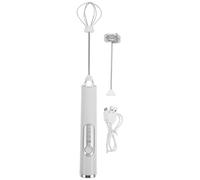 Hemobllo Agitador de Café Eléctrico Portátil para Casa Batería de 1500mah, Espumador de Leche Cuerpo de Plástico y Acero Inoxidable para Fiestas y Uso Diario
