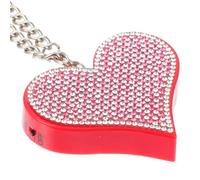 Hemobllo Alarma Personal Portátil Forma de Corazón Rojo, Sirena de 125-130db Diseño Compacto y Ligero, Adecuado para Protección Cerca del Hogar y Parqueos Oscuros