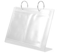 Hemobllo Álbum Transparente para Pegatinas de Uñas 68 Ranuras, Soporte Organizador Multiusos para Exhibir Calcomanías de Manicura, Libro Protector Resistente al Agua, Adecuado para Salones