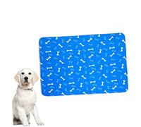 Hemobllo Alfombra De Entrenamiento para Almohadilla Absorbente De Antideslizante Diseño Huesos Lavable y Reutilizable Azul Mediano