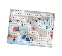 Hemobllo Alfombra de Juego Infantil de Tráfico para Bebés Alfombra de Tráfico Suave y Antideslizante para Gatear y Material Seguro para Uso Casa Diseño 1