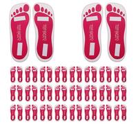 Hemobllo Almohadillas Bronceadoras Desechables Protectores Bronceadores Pegajosos para Pies 25 Pares Tamaño Único Suela Adhesiva para Profesionales del Bronceado en Aerosol Móvil y Salones