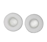 Hemobllo Almohadillas de Repuesto para Auriculares Redondos Fundas Cómodas de Diseño y Acolchado Compatible con Auriculares de Diadema Color Blanco