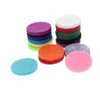 Hemobllo Almohadillas Difusoras De Aroma Redondas 30 Mm, Fibra Poliéster, Compatibles Aceites Esenciales, para Collares Aromaterapia Doméstica, Pack De 170 Piezas Multicolor