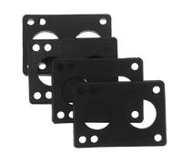 Hemobllo Almohadillas Elevadoras Absorción de Impactos Antivibración 4 Piezas de Goma Negra y Prevención de Mordeduras de Ruedas para Patineta Cruiser