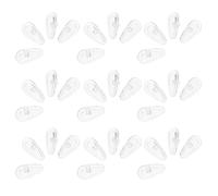 Hemobllo Almohadillas Nasales Antideslizantes de Silicona Transparente para Gafas 50 Pares Soporte Nasal Cómodo y Reemplazo Fácil para Monturas Compatibles Accesorio Nasal para Uso