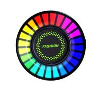 Hemobllo Ambientador Para Coche Clip Ventilación, Lámpara Led Rgb Multicolor, Difusor De Aroma Inteligente Control Por Voz, Ambiente Musical, Accesorio De Aromaterapia Interior Vehículo