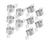 Hemobllo Anillos de Tejer de Acero Inoxidable Set 10 Piezas A×5 B×5 Herramienta de Bobinado y Guía de Hilo para Manualidades Accesorios Profesionales para Ganchillo y Tejido Doméstico