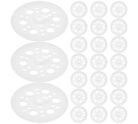 Hemobllo Arandelas Planas de Polipropileno Blancas de 45 Mm para Fijación y Soporte de Paneles Aislantes Rígidos, Lavadoras de Piezas para Tornillos de Fijación, 200 Unidades, Uso