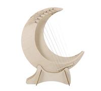 Hemobllo Arpa Lira de Madera Pequeña Portátil Cuerdas con Sonido Estable para Principiantes Música Fácil y Cómoda