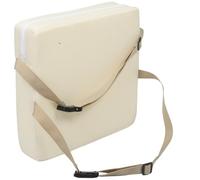Hemobllo Asiento Elevador Cojín Transpirable de Malla Panal Tamaño 335 X 325 CM Color Leche con Correa Ajustable para Silla de Comedor Adecuado para Uso en Casa y Restaurante