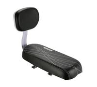 Hemobllo Asiento Trasero de Bicicleta de Cuero Cojín Trasero Suave y Cómodo Respaldo Negro para Llevar a Otro Pasajero para Bicicletas Plegables Montaña