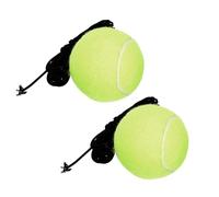 Hemobllo Balones de Entrenamiento de Tenis de Goma 2 Unidades Balones de Alto Rebote para Entrenamiento Personal y Juguetes para Mascotas Herramienta Deportiva para Tenis y Actividades