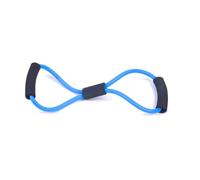 Hemobllo Bandas de Resistencia en Forma de 8 para Ejercicios de Tonificación y Doble Brazo, Material TPR Azul, Ideales para Entrenamiento en Casa o Gimnasio