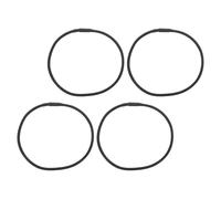 Hemobllo Bandas Elásticas de Montaje Antichoque para Micrófono Negras, 4 Piezas de Goma de Repuesto para Soporte Antivibratorio, Accesorios para Estudio de Grabación y Formación Musical