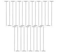 Hemobllo Barras Metálicas para Puertas de Palomas 25 Piezas Barra Trampa de Hierro para Jaulas de Pájaros Accesorio para Entrada de Aves Compatible Palomas Mensajeras y Criaderos