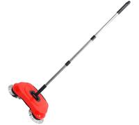 Hemobllo Barredora de Pisos Manual Mango Ajustable y Recogedor Automático, Escoba Barredora de Mano para Suelos de Mármol y Madera Rotación 360°