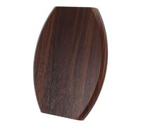 Hemobllo Base de Madera Ovalada para Placa de Reconocimiento y Medallas | Acabado Mate Encerado, Veta Natural y Bordes Redondeados, Ajuste Seguro sin Adhesivo ni Taladro