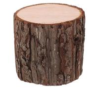 Hemobllo Base de Madera para Portavelas Tronco Redondo Decoración Rústica Adecuado para Mesas de Café y Eventos