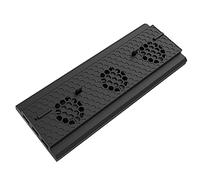 Hemobllo Base de Refrigeración Vertical de Ventilador de Control de Temperatura Compatible con One Soporte con Triple USB y Ventiladores Ajustables Negro