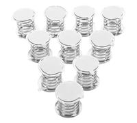 Hemobllo Bases de Resorte Metálicas Pequeñas para Muñecas Tambaleantes 10 Unidades con Adhesivo Doble Cara Base de Muelles Oscilantes para Manualidades y Juguetes DIY de 2 CM