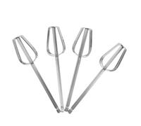 Hemobllo Batidores de Cocina de Acero Inoxidable 304 4 Unidades Batidora de Mano Profesional para Mezclar Masa Batir Crema y Preparar Salsas Espumador de Leche Seguro para Reutilizable