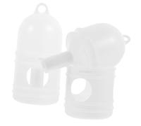 Hemobllo Bebedero Portátil para Pájaros De Plástico, 1 Litro, 2 Piezas, Suministro De Agua para Codornices y Aves Domésticas