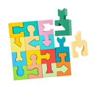 Hemobllo Bloques de Madera Educativos de Pareo de Formas Juguete Montessori para Desarrollo Cognitivo y Coordinación Manual Pequeños