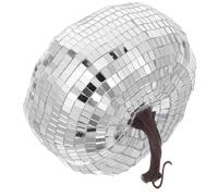 Hemobllo Bola de Espejo en Forma de Calabaza de 15cm para Decoración de Mesa en Fiestas de Halloween y Cumpleaños, Hecha de Vidrio y Espuma que Refleja la Luz