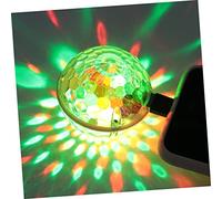 Hemobllo Bola Discoteca LED Recargable USB con Luz Estroboscópica Rgb para Fiesta Karaoke y Escenario Mini Bola Espejo para Bar Club y Baile