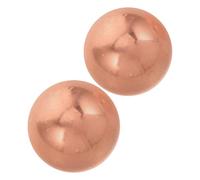 Hemobllo Bolas de Cobre Puro para Bebedero de Pájaros de Jardín Exterior 2 Piezas de 2 CM Esferas Sólidas Rústicas de Latón para Limpieza y Purificación de Agua Bebederos al Aire Libre