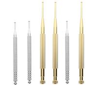 Hemobllo Bolígrafos de Reflexología Facial 6 Piezas - Sonda y Bolígrafo de Masaje Auricular de Acero Inoxidable y Cobre - Herramientas de Acupresión Portátiles para Estimulación y