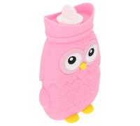 Hemobllo Bolsa de Agua Caliente Portátil Recargable de Silicona Rosa Calentador de Manos Reutilizable para Camping y Actividades al Aire Libre Calentador de Manos Duradero y Práctico