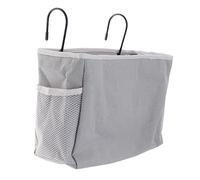 Hemobllo Bolsa de Almacenamiento Colgante de Fieltro para Cama Organizador de Cabecera con Gran Capacidad para Móvil Cargadores Snacks y para Dormitorios Sofás y Coches Gris