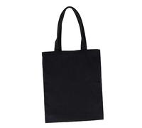 Hemobllo Bolsa De Lona Bolso Tote De Lona para Manualidades Bolsa De Obsequio Negra De Algodón Resistente Bolso De Mano De Tela para Mujer