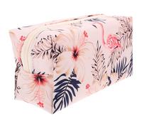 Hemobllo Bolsa de Maquillaje Gran Capacidad Compartimentos Versátiles y Diseño de Lino de Algodón para Viaje y Uso Diario