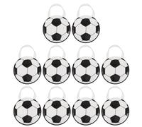 Hemobllo Bolsa de Obsequio de Fútbol para Fiesta 10 Piezas, Diseño Vibrante de Balón, Tejido No Tejido Reutilizable Asa Cómoda Celebraciones