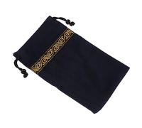 Hemobllo Bolsa de Tarjetas de Tarot de Terciopelo con Cordón Almacenamiento Portátil para Tarot y Joyería y Práctica Color Azul Marino para Adivinación y Accesorios