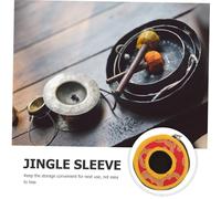 Hemobllo Bolsa para Platillos de Dedo con Cremallera Funda de Resistente y Diseño Delicado Estuche Protector para Campanas Tingsha para Transporte y Regalo