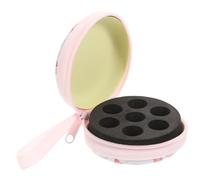 Hemobllo Bolsa Portátil para Aceites Esenciales de Hojalata, Organizador Enrollable para Botellas de 1ml y 2ml, Resistente a Golpes Adecuado para Viajes y Cosméticos