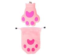 Hemobllo Bolsa Refrescante de Verano, Bolsa de Enfriamiento de Silicona Forma de Pata de Gato, Rosa, Reutilizable, Frío y Calor, para Emergencias y Viajes